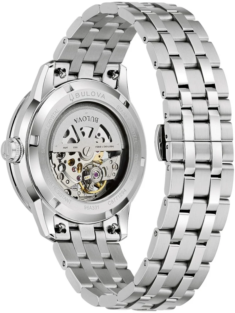 Bulova Sutton 96A331 Herren Automatikuhr • Skelettiertes Zifferblatt • Miyota 8N26 Automatikwerk