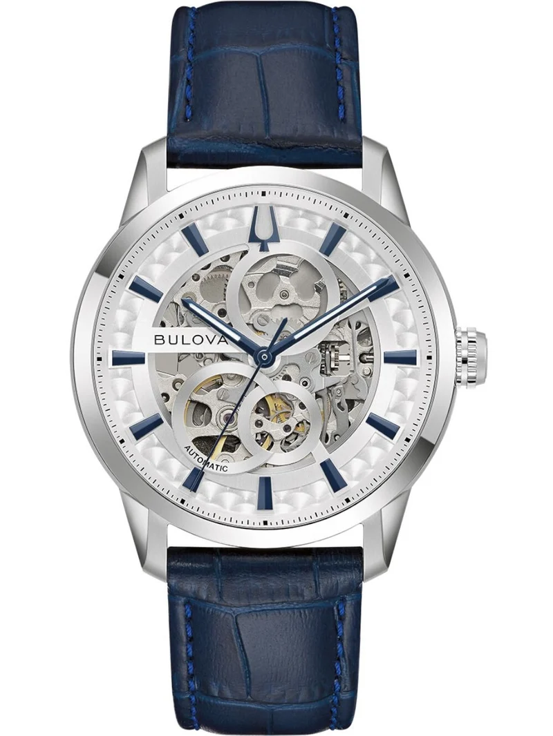 Bulova Sutton 96A330 Herrenuhr Silber • Automatikwerk • Saphirglas