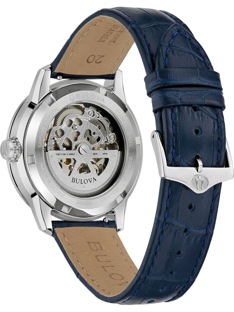 Bulova Sutton 96A330 Herrenuhr Silber • Automatikwerk • Saphirglas