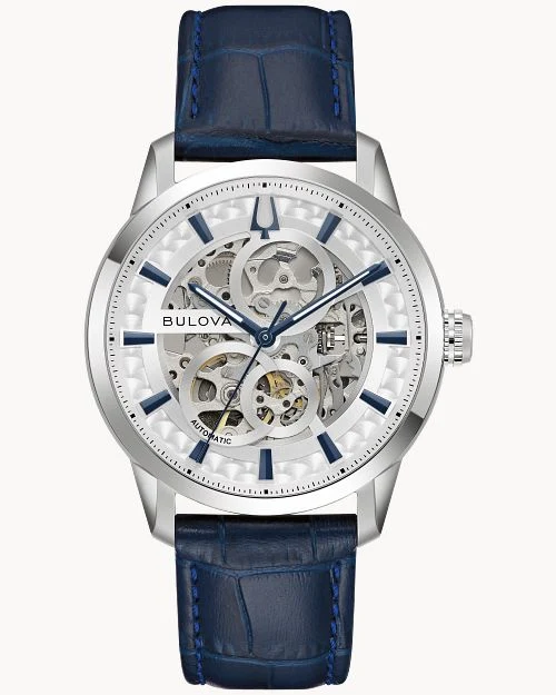 Bulova Sutton 96A330 Herrenuhr Silber • Automatikwerk • Saphirglas