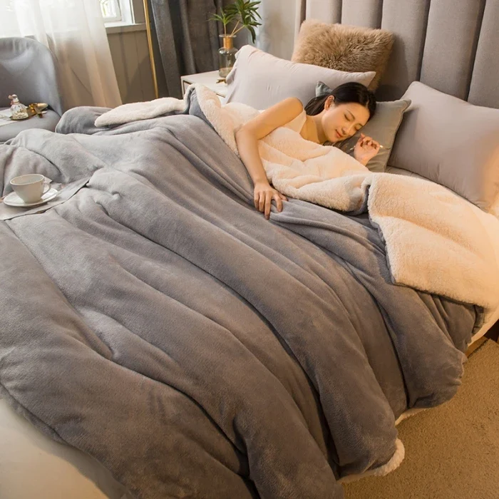 Wollen Plaid Deken | Warm & Zacht | Dubbelzijdig | Voor Bed, Bank & Winter