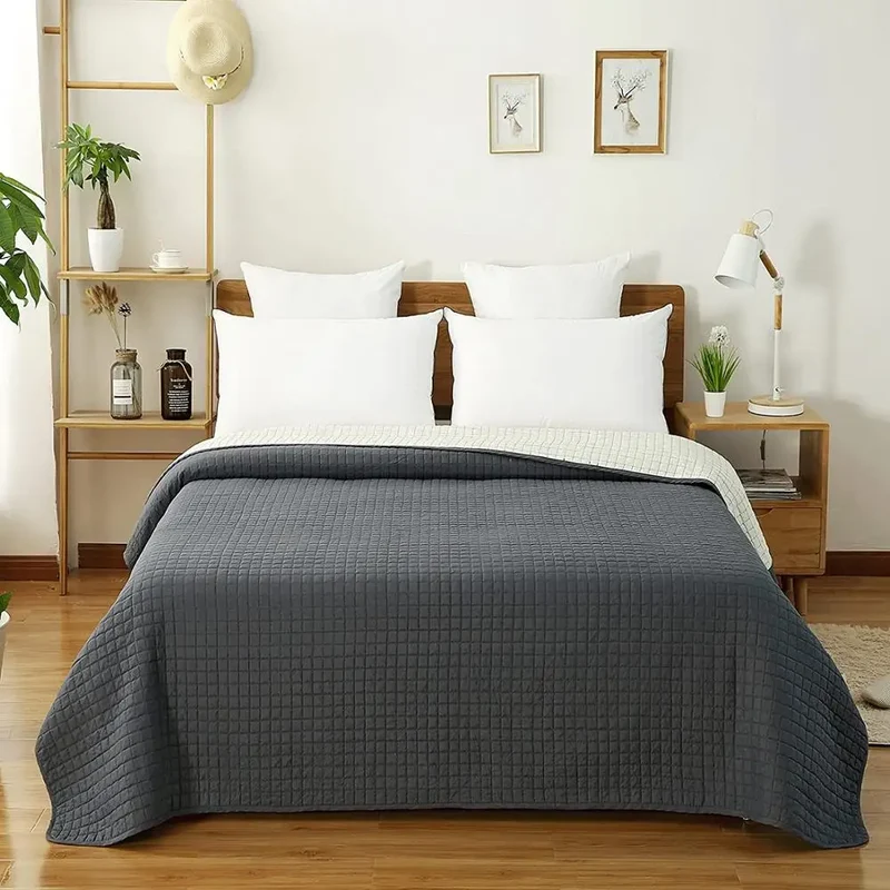 Sansoti | Bedsprei 240×260 cm | Zacht Gewatteerd Polyester | Licht & Comfortabel