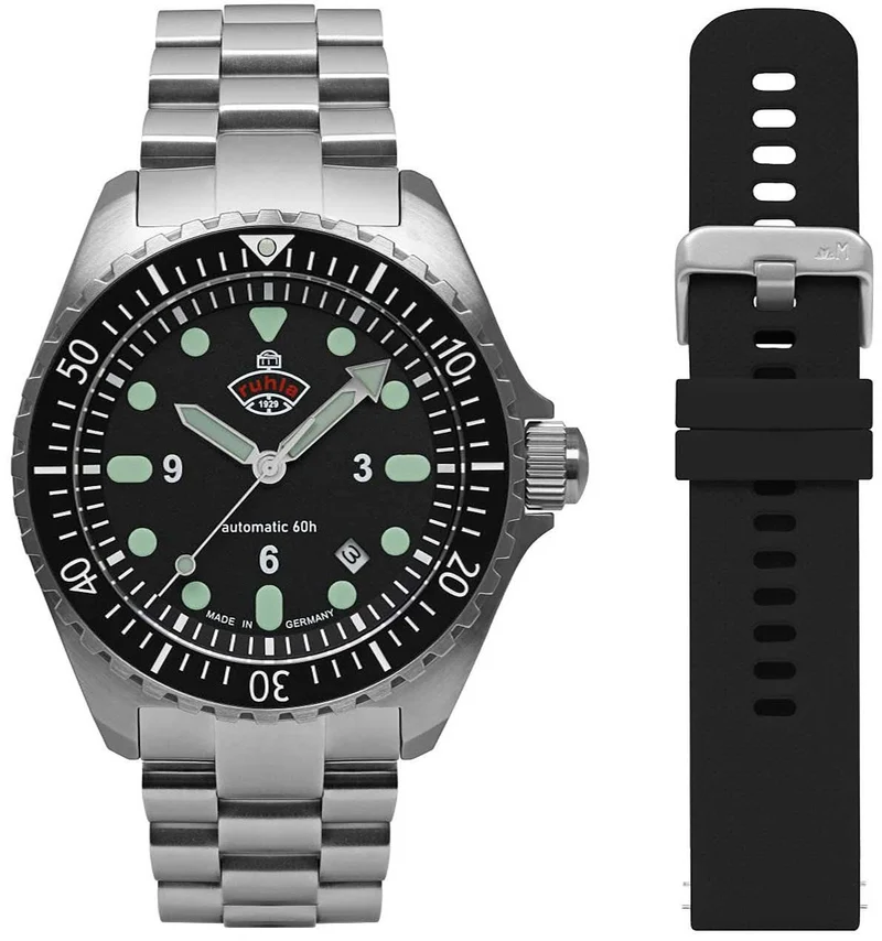 Ruhla NVA Kommando Minentaucher 4960M5_set Herrenuhr • Made in Germany • Legendäres Design