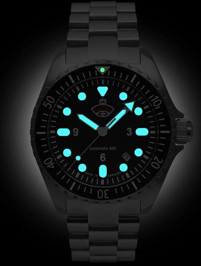 Ruhla NVA Kommando Minentaucher 4960M2_set Herrenuhr • Made in Germany • Historisches Design