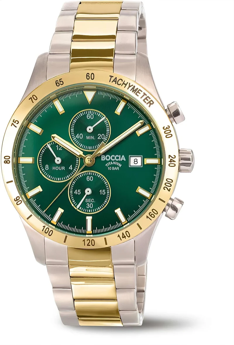 Boccia 3739-05 Herrenuhr - Reintitan - Saphirglas