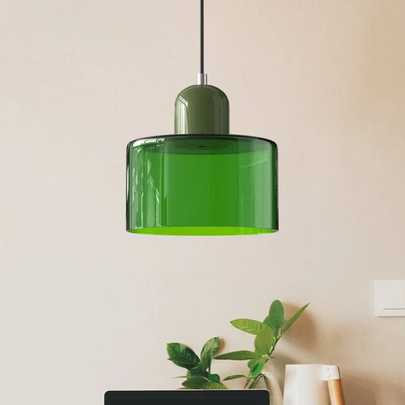 Sansoti | Lismeno Retro Hanglamp – Glazen Hanglamp met Warm Licht voor Eettafel, Keuken & Woonkamer