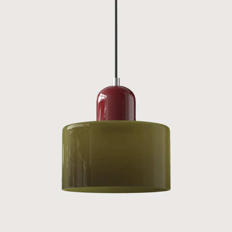 Sansoti | Lismeno Retro Hanglamp – Glazen Hanglamp met Warm Licht voor Eettafel, Keuken & Woonkamer