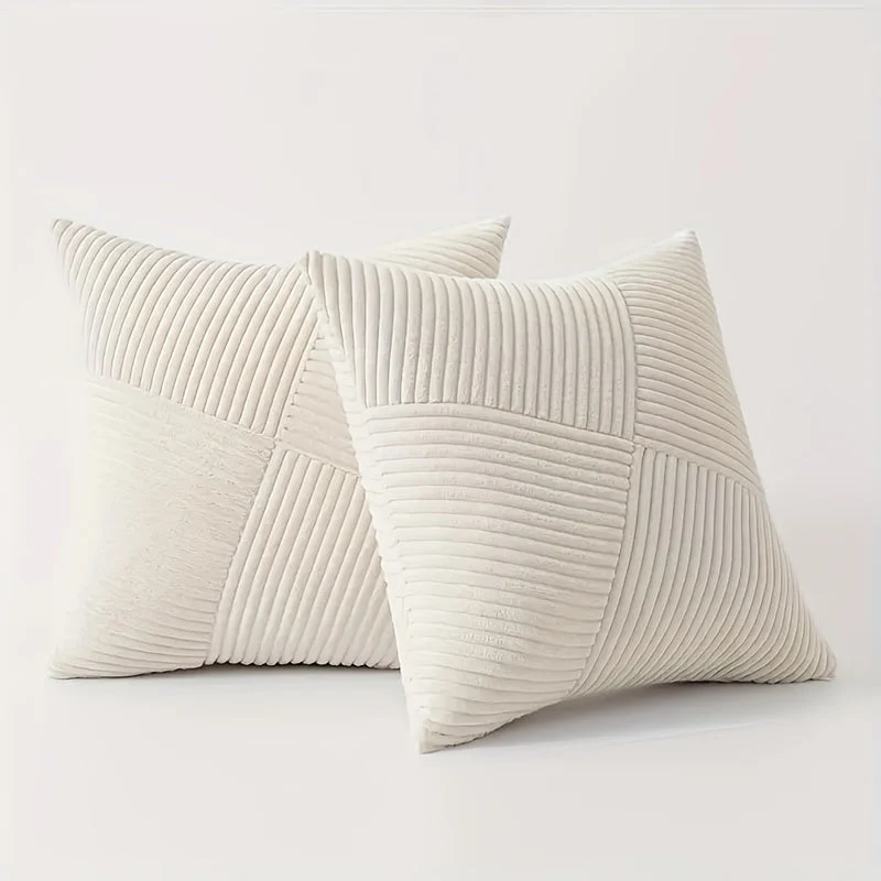 Sansoti Corduroy Kussenhoezen (Set van 2) – Zacht, Luxe & Tijdloos voor Bank en Bed