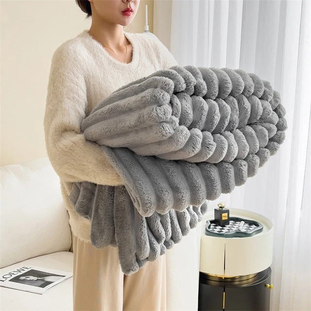 Sansoti - Luxe Imitatiebont Deken – Extra Zacht & Warm voor Bank en Bed