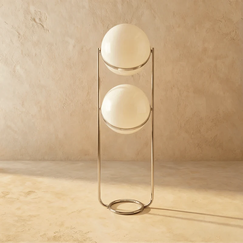 Rasu Minimalistische Staande Lamp Van Massief Staal Met Stabiele Voet | Sansoti