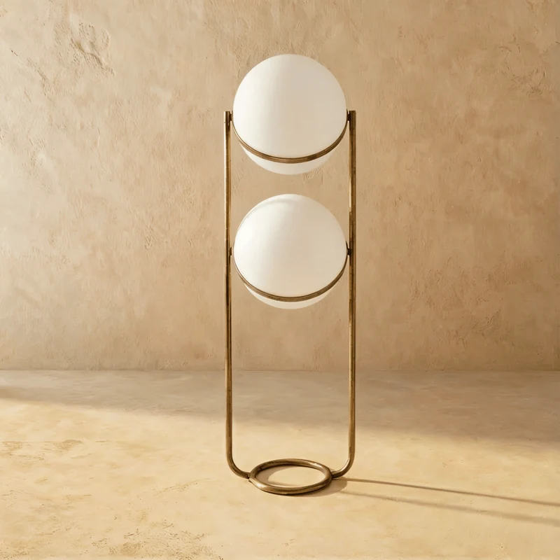 Rasu Minimalistische Staande Lamp Van Massief Staal Met Stabiele Voet | Sansoti