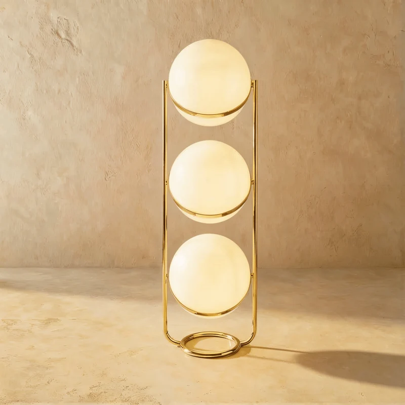 Rasu Minimalistische Staande Lamp Van Massief Staal Met Stabiele Voet | Sansoti