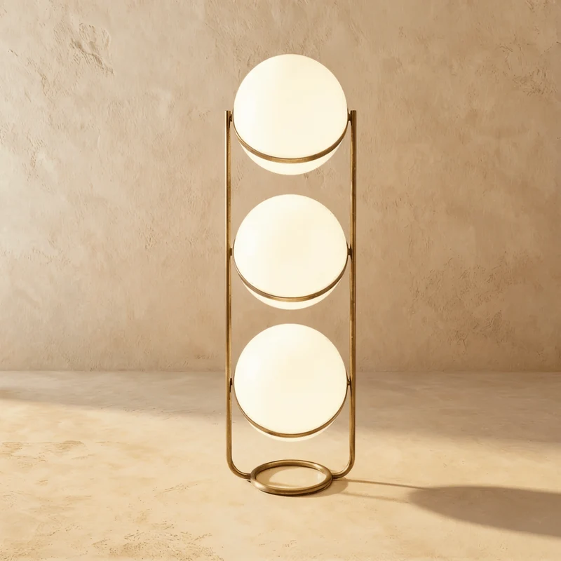 Rasu Minimalistische Staande Lamp Van Massief Staal Met Stabiele Voet | Sansoti