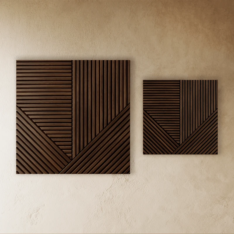 Adira Houten Wandpanelen Met Geometrisch Design Voor Stijlvolle Accentmuren | Sansoti