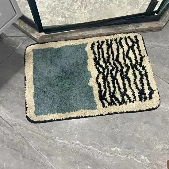 Luxe antislip badmat met abstract design voor moderne badkamers | Sansoti