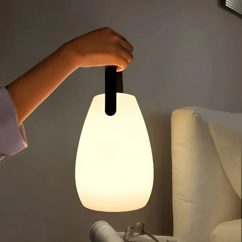 Draadloze led tafellamp met dimfunctie en kleurstanden voor binnen en buiten | Sansoti
