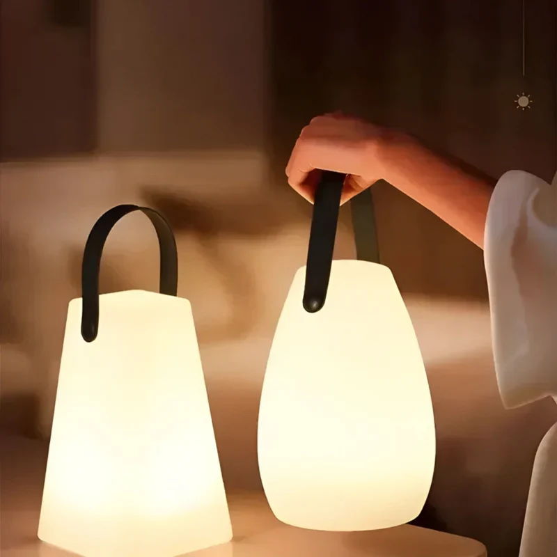 Draadloze led tafellamp met dimfunctie en kleurstanden voor binnen en buiten | Sansoti