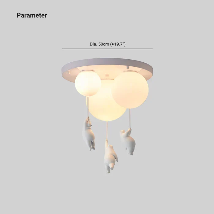 Kinderkamer hanglamp met beer en ballon, speelse plafondlamp met warm led licht voor slaapkamer en woonkamer | Sansoti