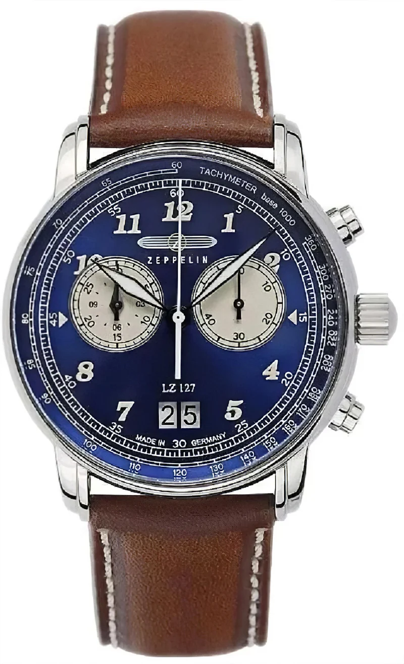 Zeppelin LZ 127 Graf Zeppelin 8684-3 Herrenuhr • Made in Germany • Chronograph
