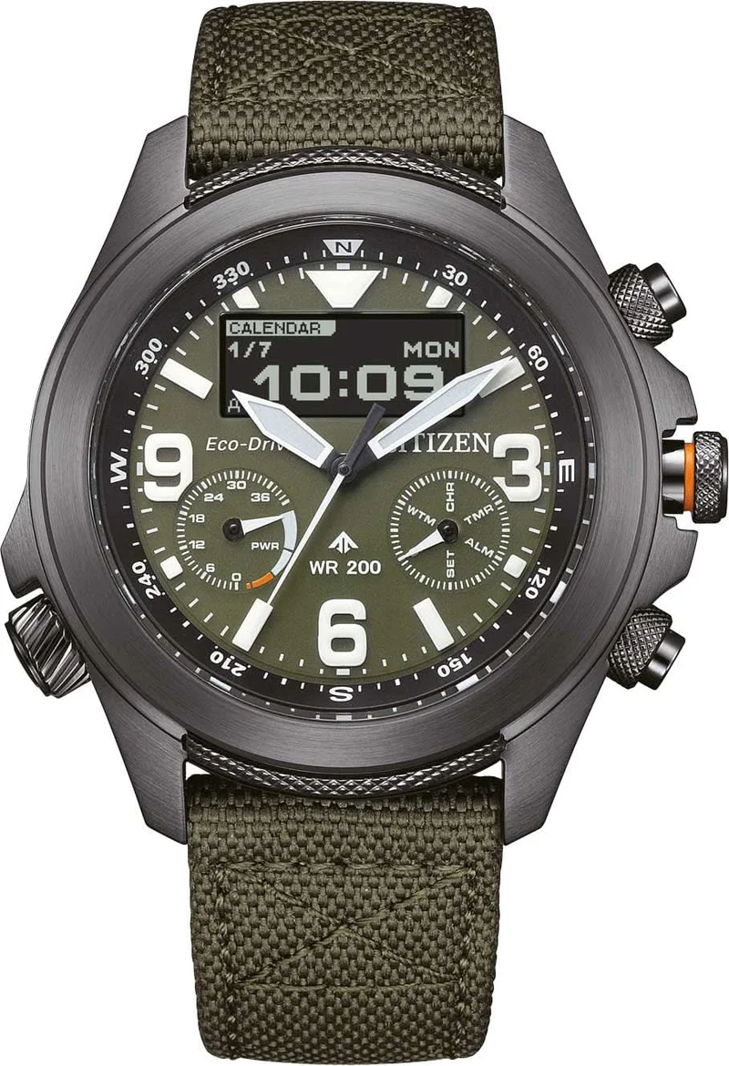 Citizen Promaster Land JV1005-02W Herrenuhr • Eco-Drive • MIP-Display