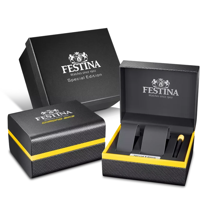 Festina Chrono Bike F20673/1 Herrenuhr • Sportliches Design • 316L Edelstahl
