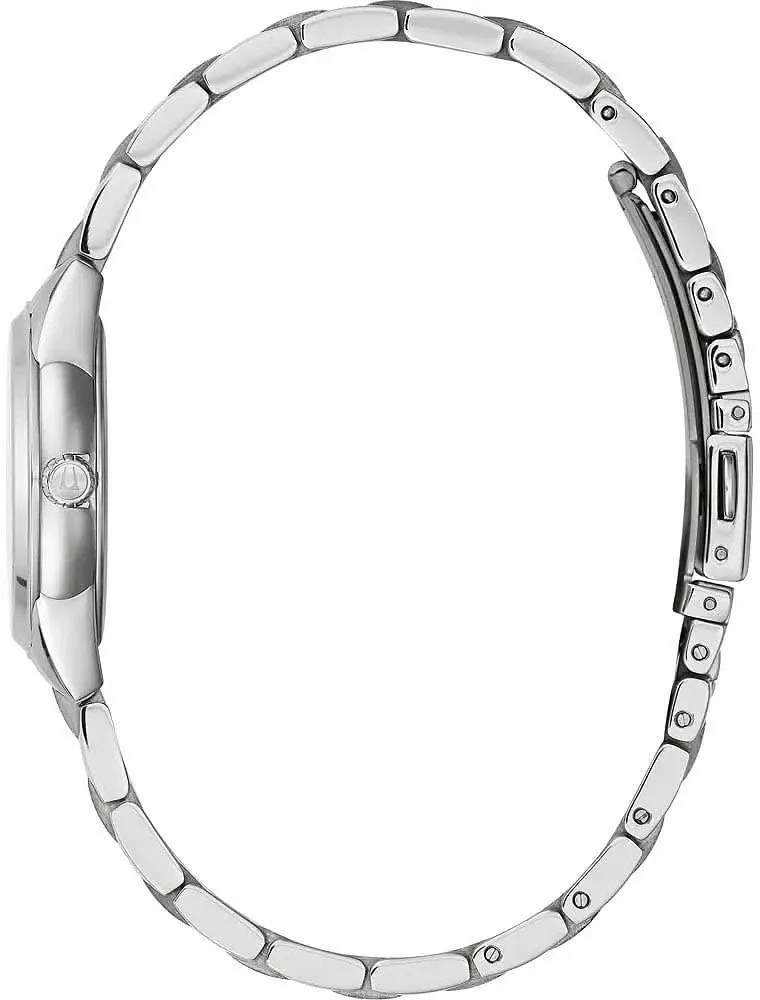 Bulova Sutton 96P255 Damenuhr • Echter Diamantbesatz • Edles graublaues Zifferblatt
