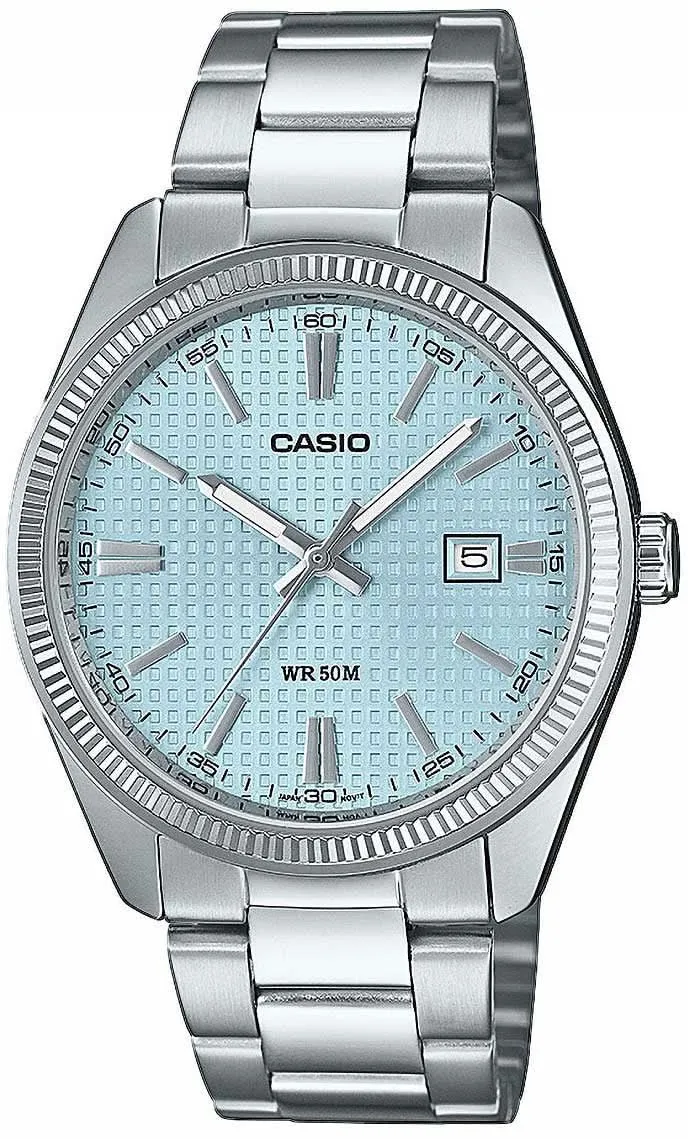 Casio Timeless Collection MTP-1302PE-2AVEF Herrenuhr • Datum • Türkis