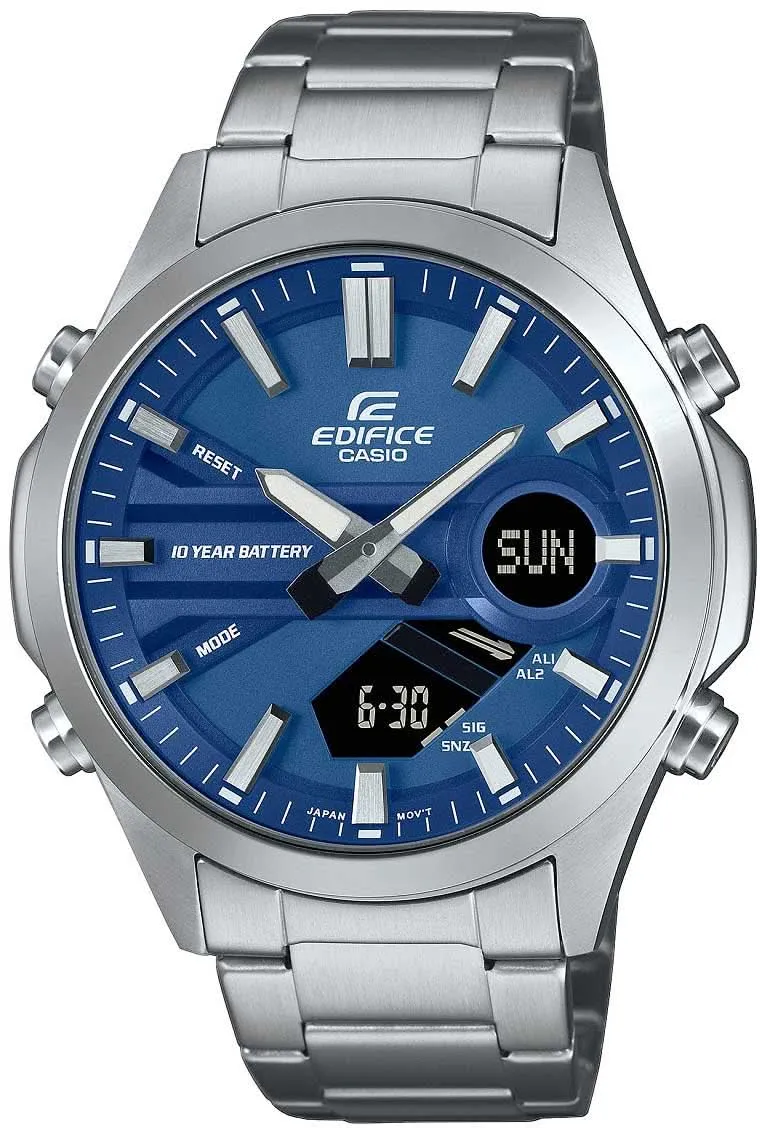 Casio Edifice EFV-C120D-2AEF Herrenuhr • 10 Jahre Batterie • Telememo 30