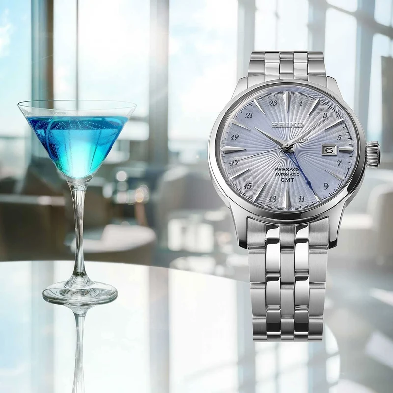 Seiko Presage SSK037J1 Herrenuhr • Cocktail Time GMT • Automatik