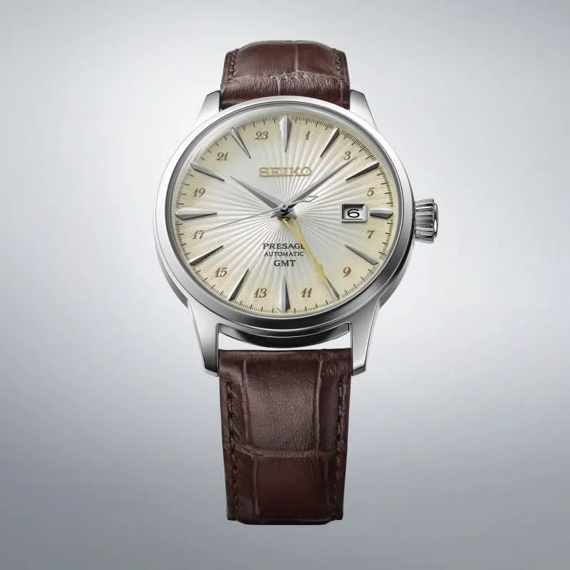 Seiko Presage SSK041J1 Herrenuhr • Automatik GMT • Style 60s