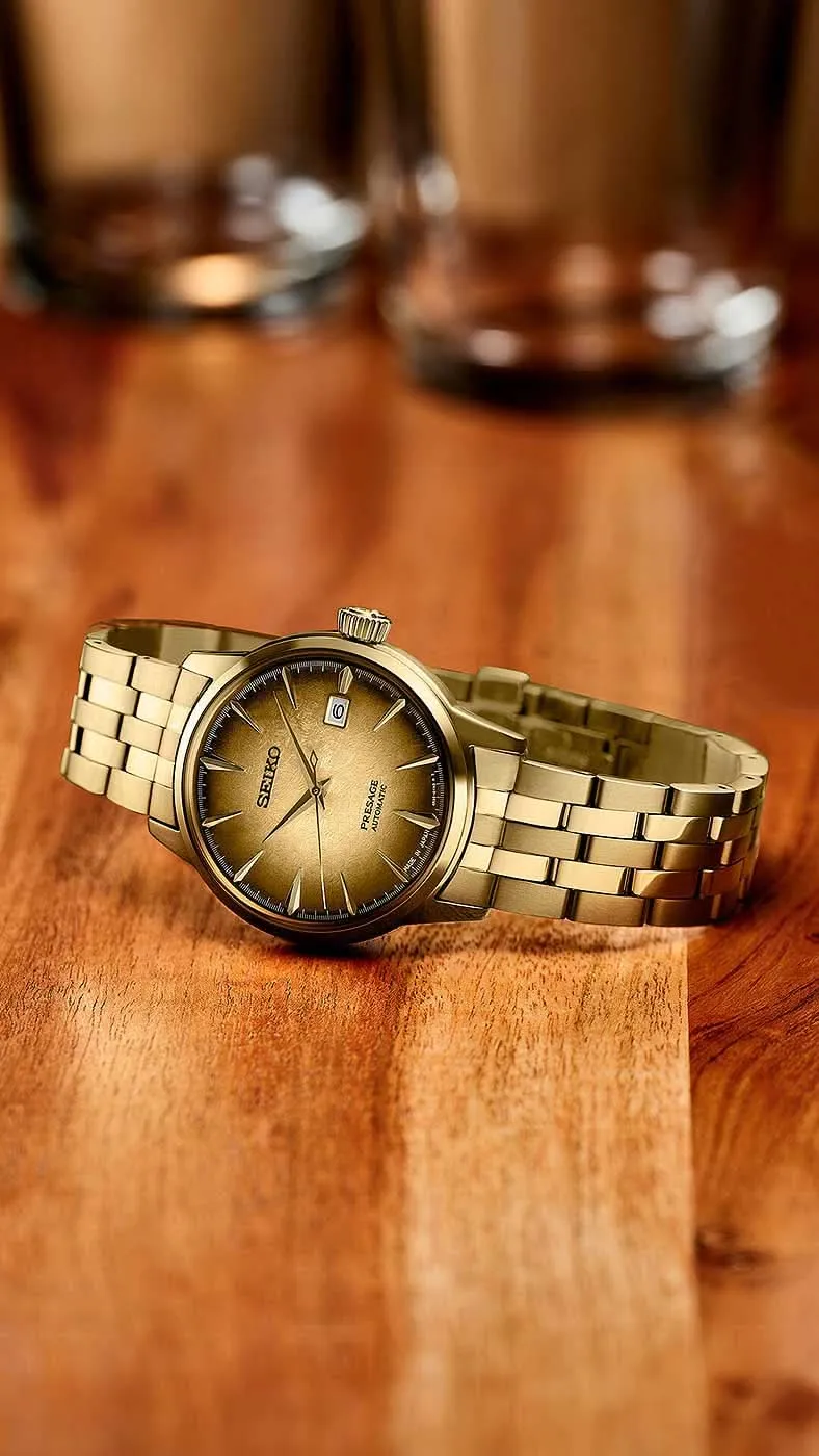 Seiko Presage SRPK48J1 Herrenuhr • Japanische Manufakturqualität • Elegantes Cocktail-Design