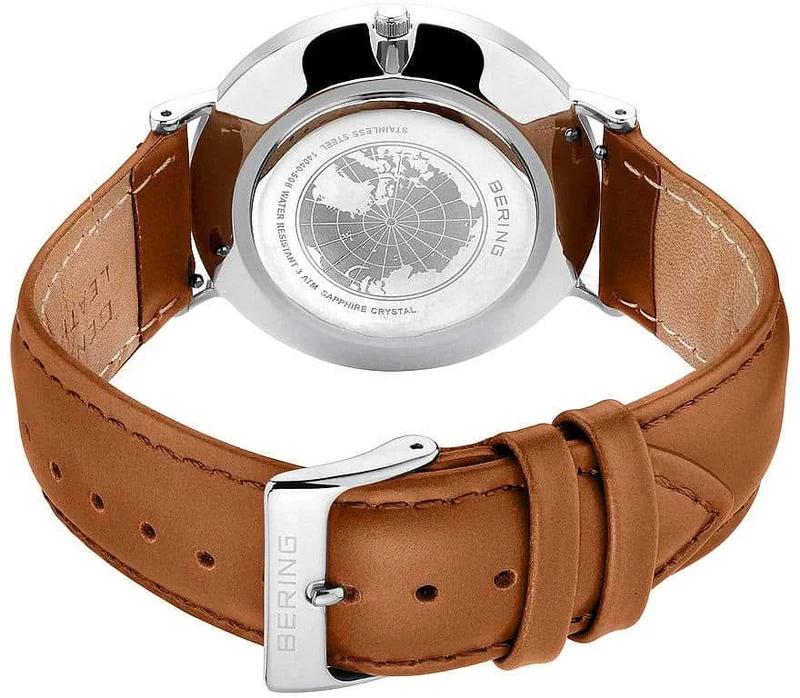 Bering Classic 14040-508 Herrenuhr • Saphirglas • Flach