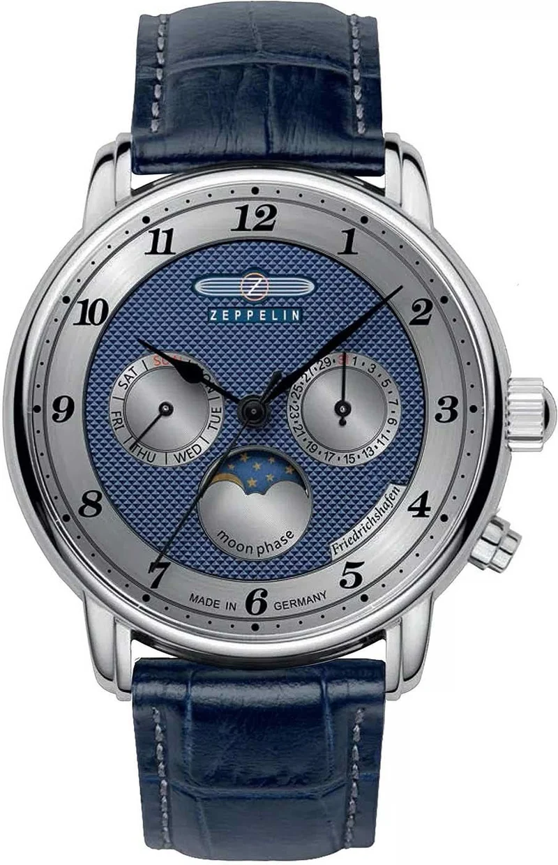 Zeppelin 8536-3 Herrenuhr • Vintage-Design • Made in Germany
