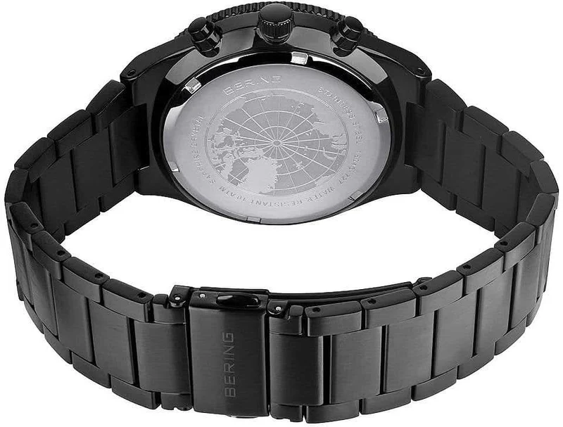 Bering Classic 15043-727 Herrenuhr • Kratzfestes Saphirglas • Blaues Sunray-Zifferblatt