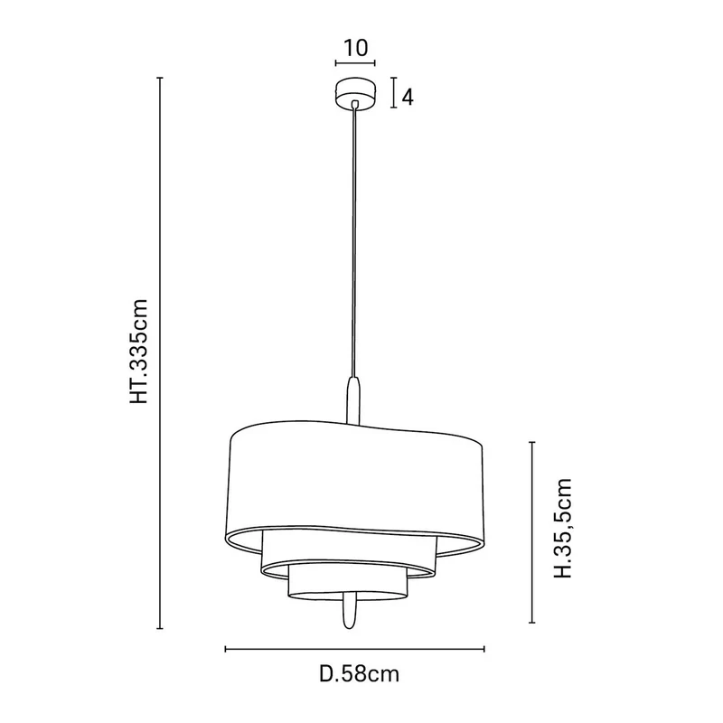Stoffen Hanglamp voor Woonkamer & Eettafel | Design Plafondlamp in Japandi Stijl