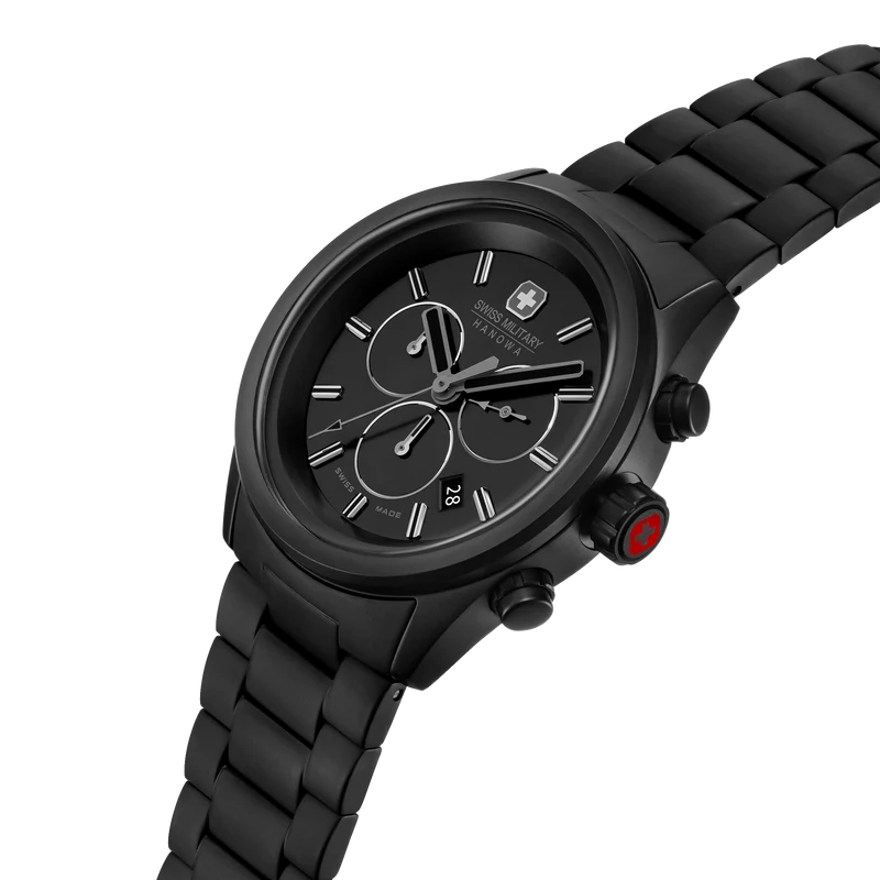 Swiss Military Hanowa Navalus Pro Chrono Stealth SMWGI0004230 Herren • Saphirglas • Chronograph 10 ATM