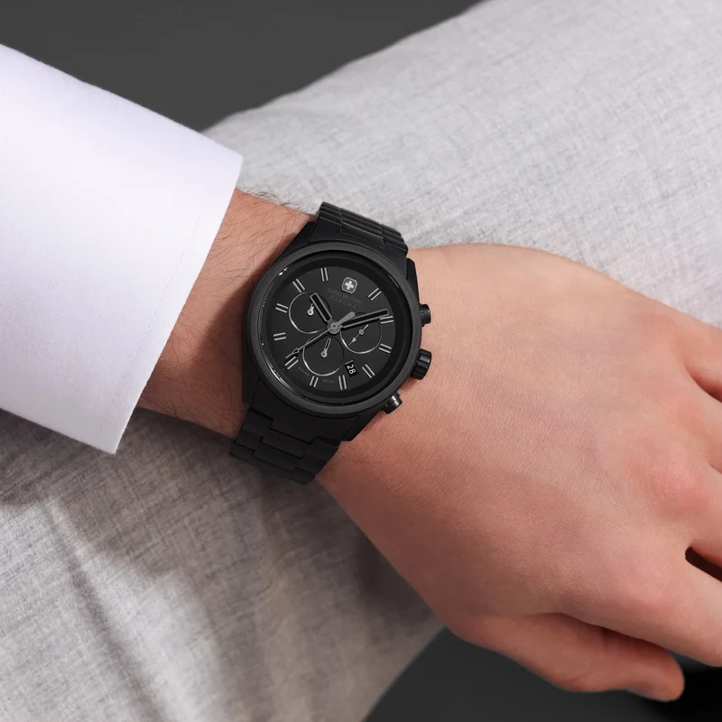 Swiss Military Hanowa Navalus Pro Chrono Stealth SMWGI0004230 Herren • Saphirglas • Chronograph 10 ATM