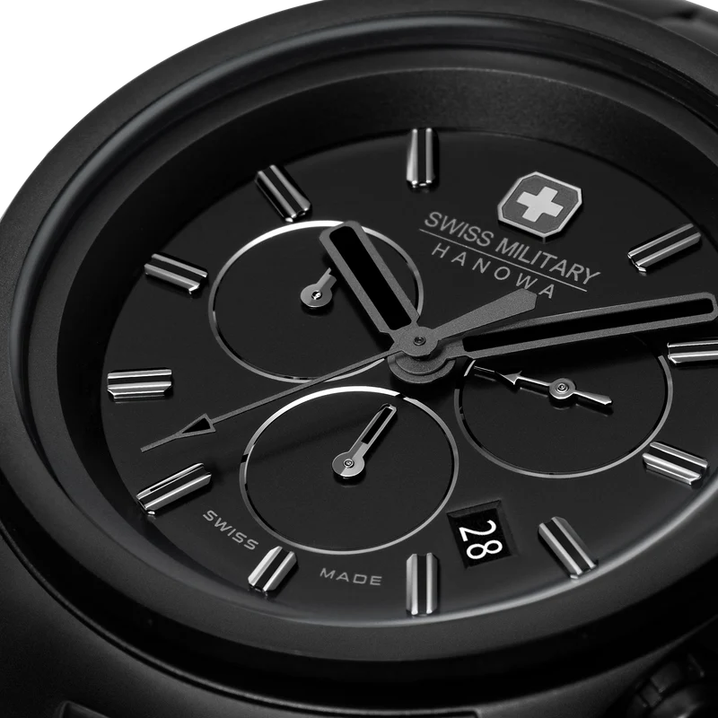 Swiss Military Hanowa Navalus Pro Chrono Stealth SMWGI0004230 Herren • Saphirglas • Chronograph 10 ATM
