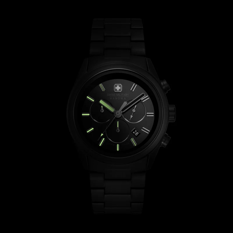 Swiss Military Hanowa Navalus Pro Chrono Stealth SMWGI0004230 Herren • Saphirglas • Chronograph 10 ATM