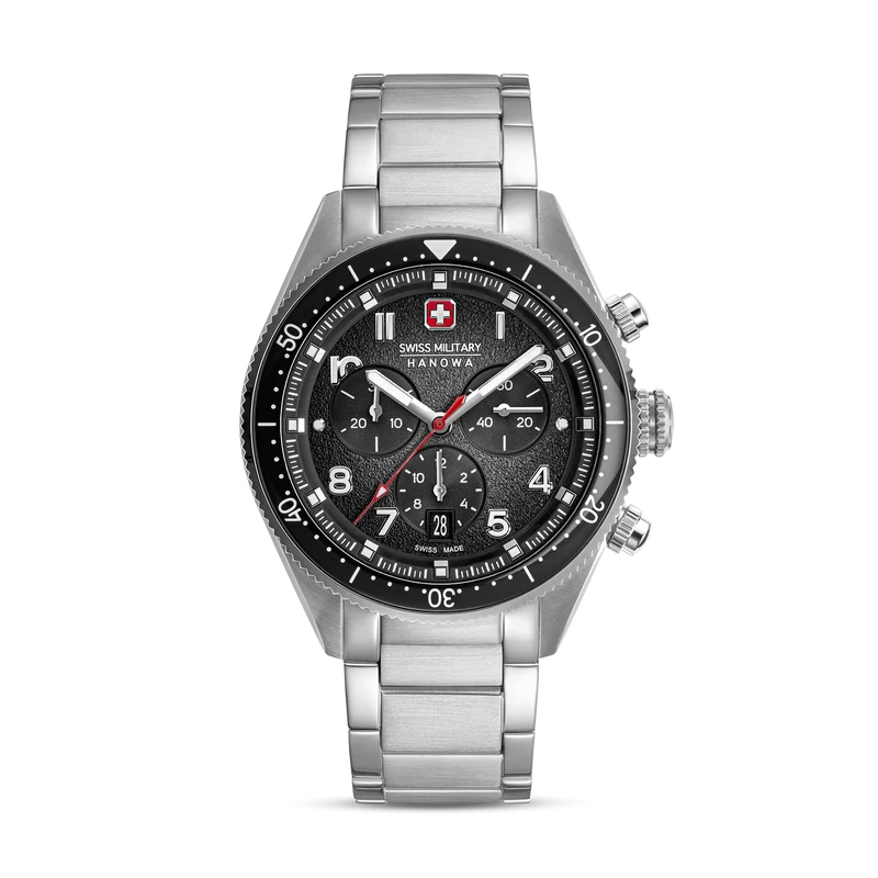 Swiss Military Hanowa Greyhound Chrono SMWGI0003803 Herren • Saphirglas & Chronograph • 10 ATM Wasserdicht
