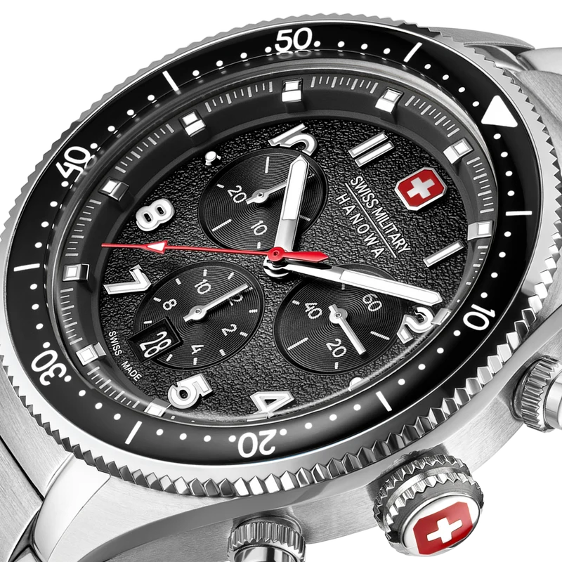 Swiss Military Hanowa Greyhound Chrono SMWGI0003803 Herren • Saphirglas & Chronograph • 10 ATM Wasserdicht