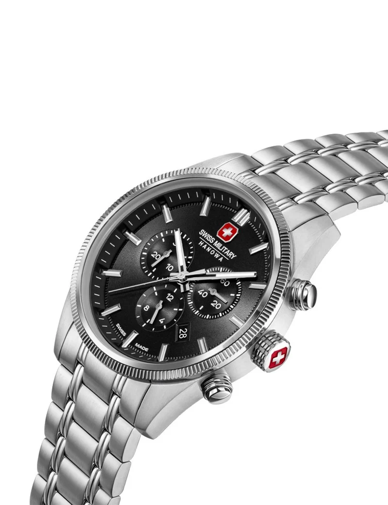 Swiss Military Hanowa Airman First Class SMWGI0003102 Herrenuhr Schwarz • Chronograph • 10 ATM Wasserdicht