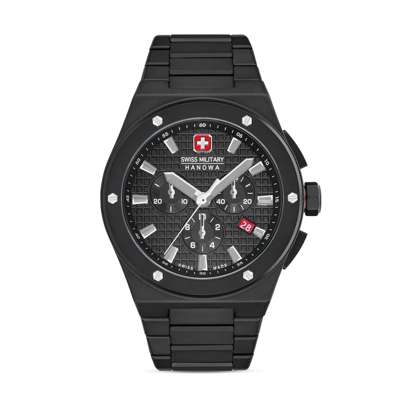 Swiss Military Hanowa Sidewinder Ceramic SMWGI0002280 Herren Armbanduhr Weiß • Chronograph • Keramikgehäuse