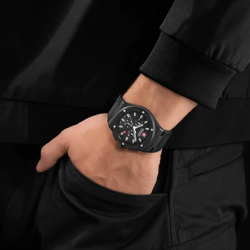 Swiss Military Hanowa Sidewinder Ceramic SMWGI0002280 Herren Armbanduhr Weiß • Chronograph • Keramikgehäuse