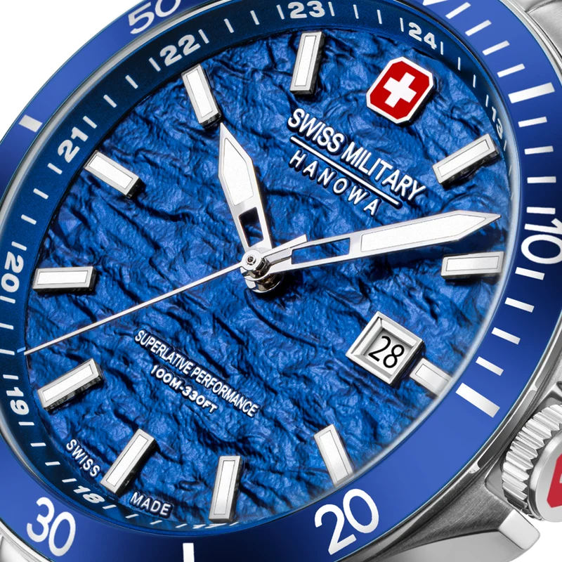 Swiss Military Hanowa Flagship Elements SMWGH0006701 Herren Armbanduhr Blau • Saphirglas • 10 ATM Wasserdicht