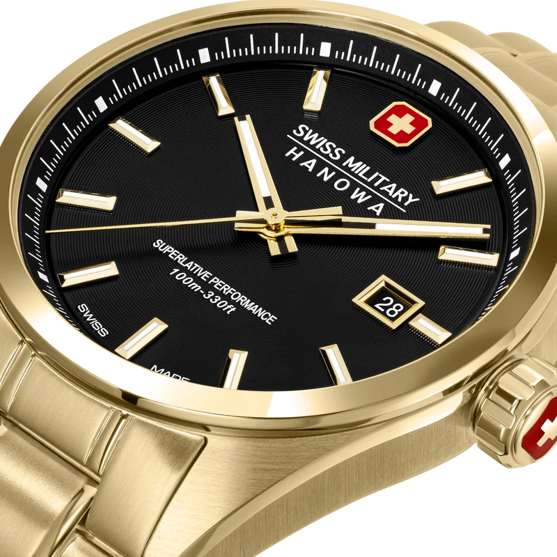 Swiss Military Hanowa Pioneer SMWGH0004110 Herren • Saphirglas • 10 ATM Wasserdicht