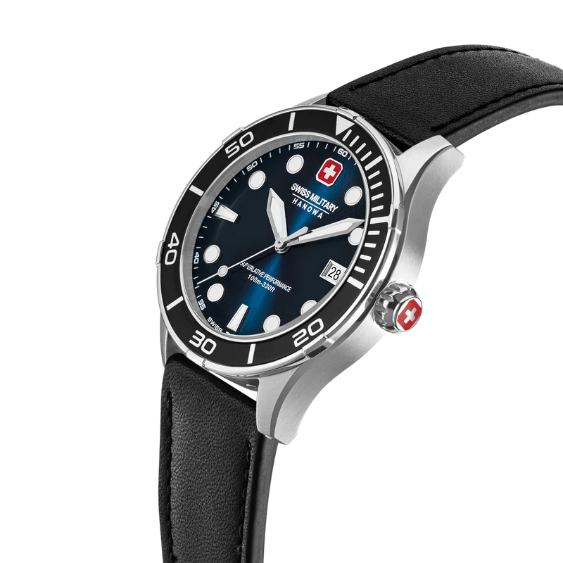 Swiss Military Hanowa Phoenix SMWGH0004001-SET Herrenuhr Blau • Saphirglas • 4-in-1 Set