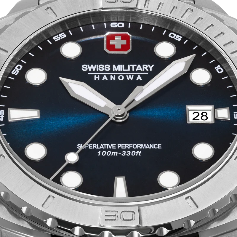 Swiss Military Hanowa Phoenix SMWGH0004001-SET Herrenuhr Blau • Saphirglas • 4-in-1 Set