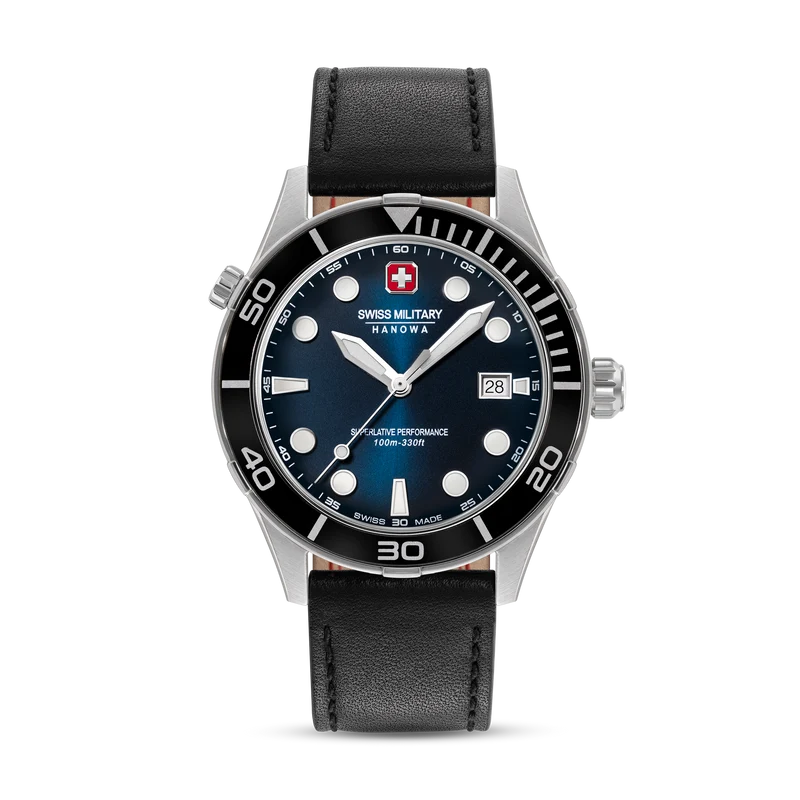Swiss Military Hanowa Phoenix SMWGH0004001-SET Herrenuhr Blau • Saphirglas • 4-in-1 Set