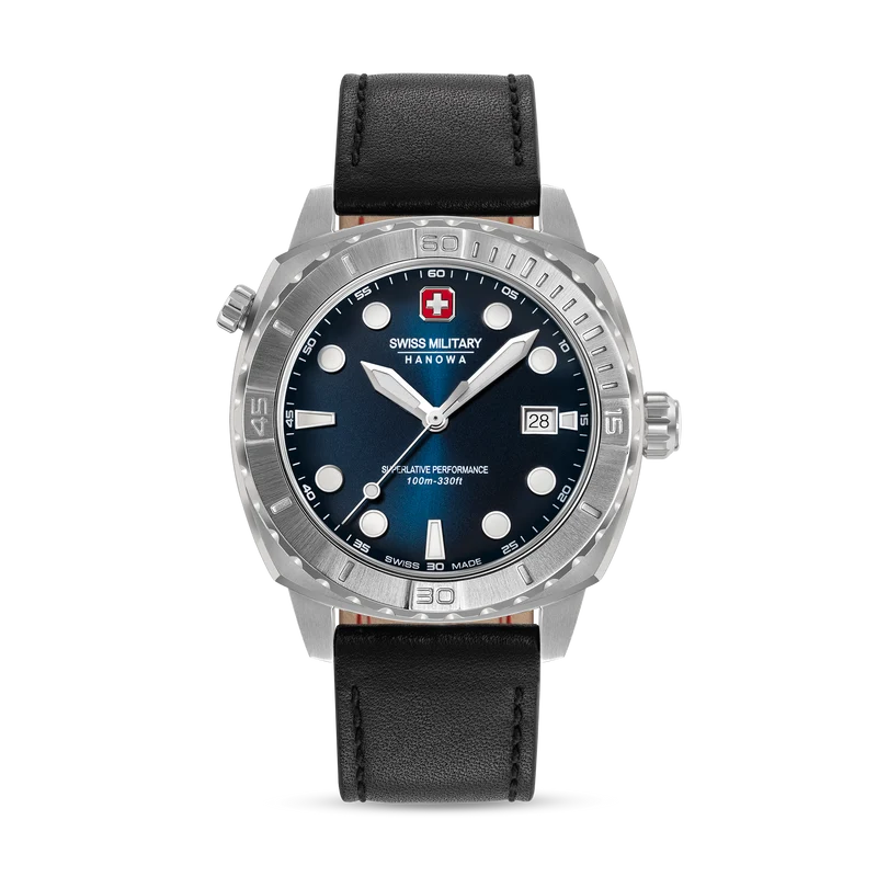 Swiss Military Hanowa Phoenix SMWGH0004001-SET Herrenuhr Blau • Saphirglas • 4-in-1 Set